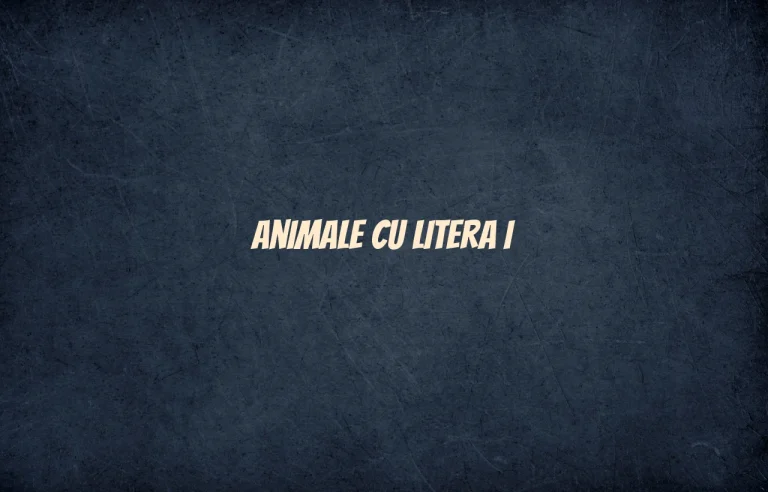 animale cu litera i