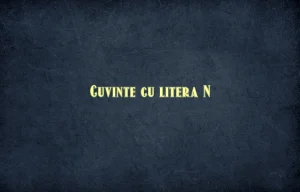 cuvinte cu litera n