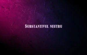 substantiv neutru