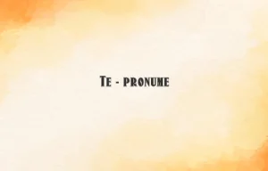 te pronume
