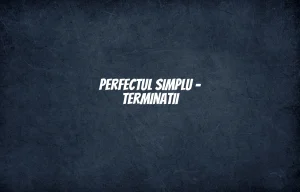 perfect simplu terminatii