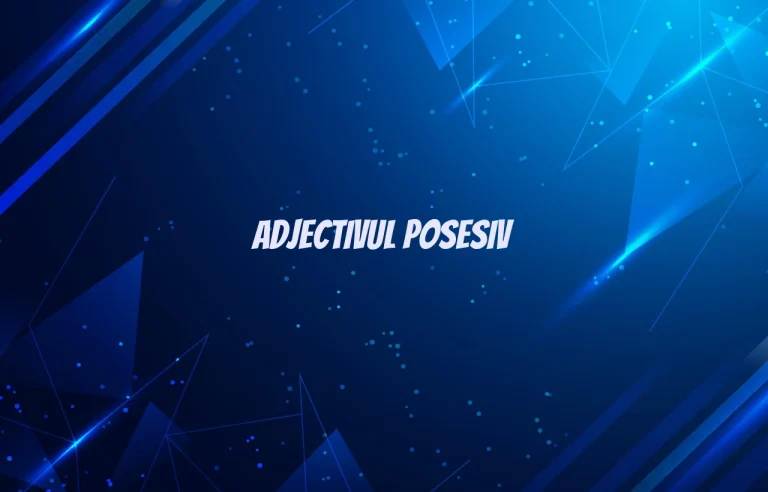 adjectiv posesiv