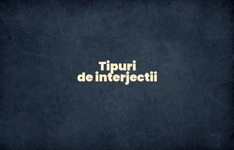 tipuri de interjectii