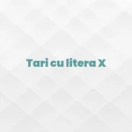 tari cu litera x