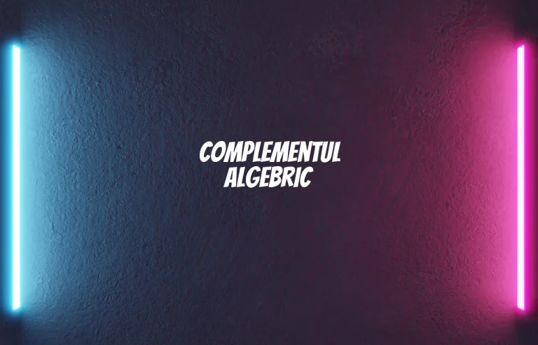 complement algebric
