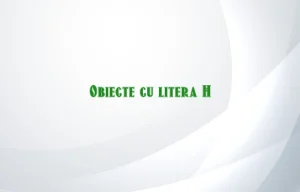 obiecte cu litera h