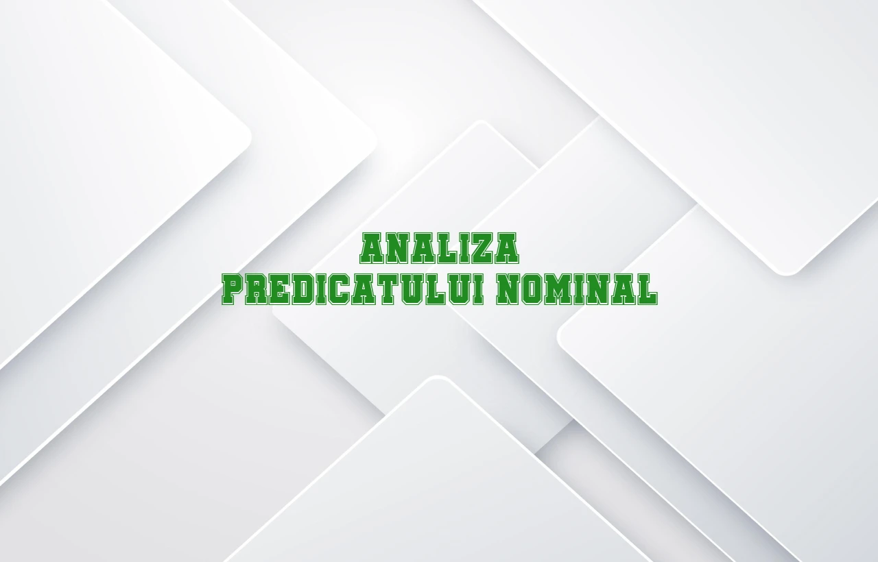 analiza predicat nominal