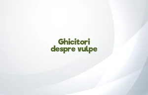 ghicitori despre vulpe