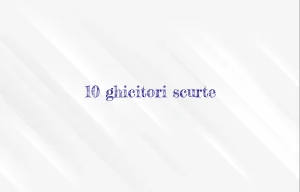 10 ghicitori scurte