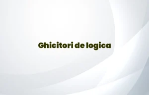 ghicitori de logica