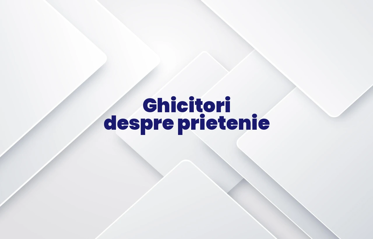 ghicitori despre prietenie
