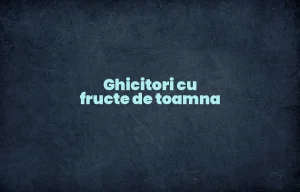 ghicitori cu fructe de toamna
