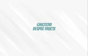ghicitori despre fructe