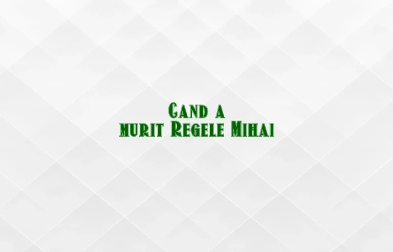 cand a murit regele mihai