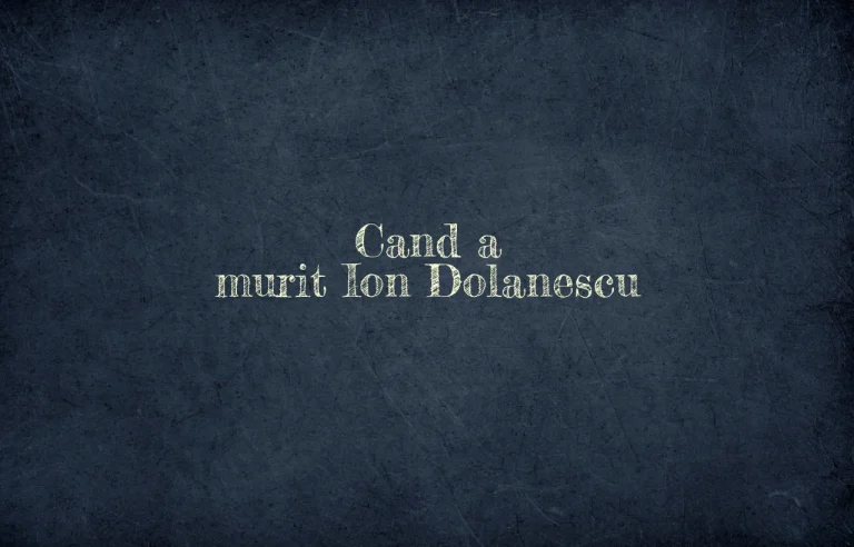 cand a murit ion dolanescu